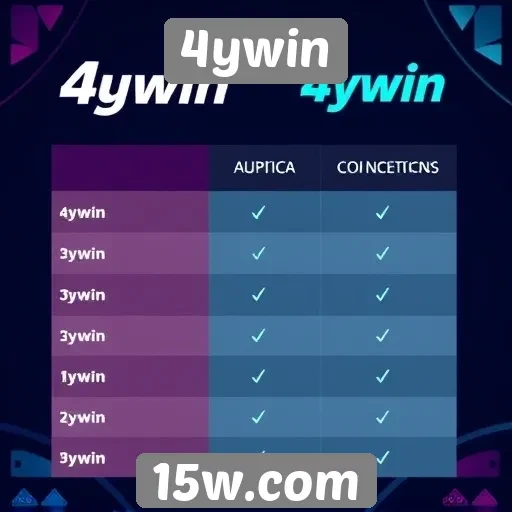 Comparação entre 4ywin e concorrentes no mercado de jogos